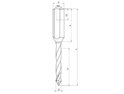 Сверло сквозное монолитное FABA WP-26