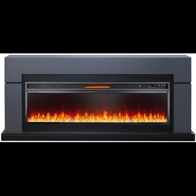 Линейный электрокамин Lindos с очагом Vision 60 LED