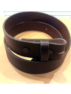 Однослойный гладкий 100% кожаный ремень под пряжку