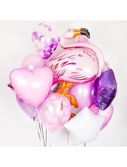 Набор шаров с фламинго