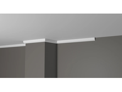 Потолочный плинтус DECOR-DIZAYN DD02, из дюрополимера, под покраску, ударопрочный, 2 метра
