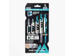 908143 Набор пилок для лобзика METALLICA Optima №2 по дереву, металлу, 5шт