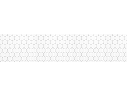 SF 21 СОТЫ БЕЛЫЕ Глянцевая стеновая панель  2800х610х6мм ALBICO