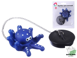 Пробка для ванной Морской обитатель 4,5см