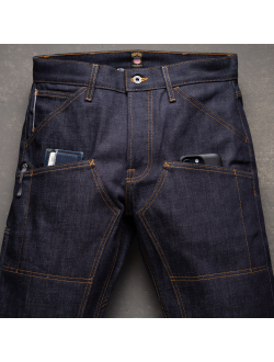 Джинсы =Brave Star= Die Hard Double Knee 14oz Hardline Japan Selvage Denim Jean