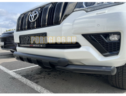 Защита переднего бампера (G) с покрытием «раптор» d76 для Toyota Land Cruiser Prado 150 (2010-2014)