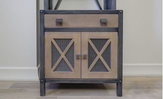 Стеллаж с нижней тумбой, в стиле loft.