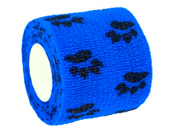 Бандажный эластичный бинт синий чёрный след (5 см)