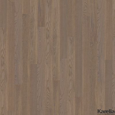 Паркетная доска Karelia Дуб Story 138 Silver Ripple 1-полосная белый лак 2G с фаской толщина 14 мм 2.2 м2