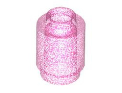 Brick, Round  1 x 1, Satin Trans-Dark Pink (3062 / 6473803 / 6514241)