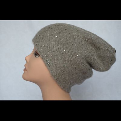 Итальянская шапка женская Vizio Визио Италия 6157 ореховая