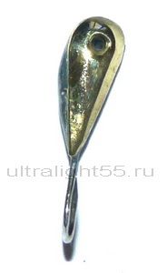 Мормышка Овсинка, 0,4гр, латунь