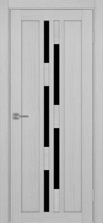 Межкомнатная дверь "Турин-551" дуб серый (стекло сатинато)
