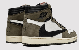 Nike Air Jordan 1 Retro High x Travis Scott Dark Mocha (Экокожа) новые
