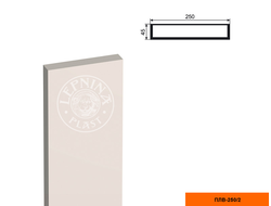 Гладкое тело фасадной пилястры из пенополистирола с покрытием LEPNINAPLAST-FASAD (Лепнинапласт-фасад) ПЛВ-250/2