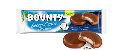 Печенье Bounty Secret Centre Biscuits с кокосовым кремом
