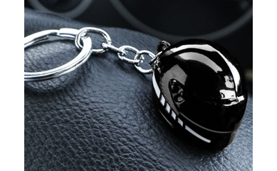 Брелок «Шлем мотоцикла», ЧЁРНЫЙ