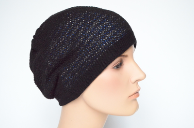 Визио черный летний берет 7079