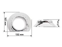 Бленда (маска) для линз №27 BMW E46 Style 3.0 дюйма, 1шт