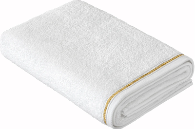 Полотенце махровое белое, 400х700 мм