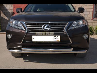 Защита переднего бампера двойная d60/60 для Lexus RX270/RX350/RX450h  (2009-2015)