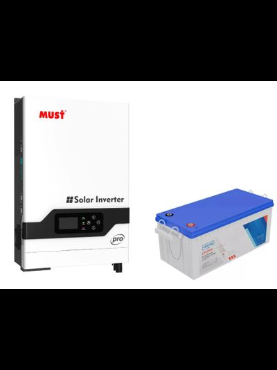 Комплект ИБП на основе инвертора Must PV18-4024 PRO II и аккумулятора литиевого Vektor LFP 25,6-200 (1 шт.)