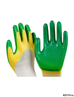 Перчатки с двойным латексным покрытием