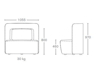 Мобильное кресло BLAZE низкое