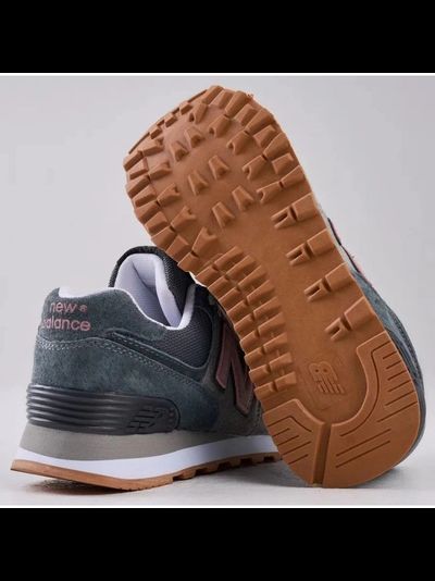 New Balance 574 Grey Purple Pink