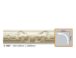 Угловой элемент к карнизу с орнаментом из полиуретана (Фабелло Декор) Fabello Decor- C1091 (120х120)