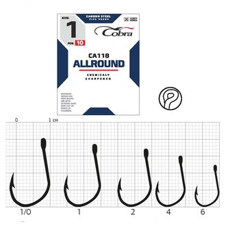 Крючки Cobra &quot;ALLROUND CA118&quot;, 10шт, №2