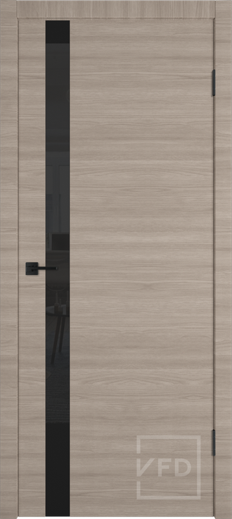 Дверь ПО Solo red oak black gloss