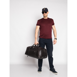 Кожаная дорожная сумка / рюкзак Napoli brown (арт. 4034-04)