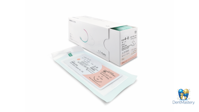 Мононить рассасывающаяся WEGO PGCL USP 4-0, обратно-режущая игла 3/8 19 мм, 45 см (артикул Q43193-45) — синтетический шовный материал