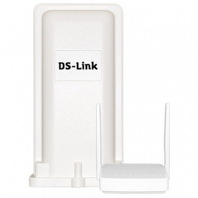 DS-4G-5KIT Комплект WiFi 3G/4G - уличный модем 3G/4G с точкой доступа WI-FI (в комплекте кабель 20 метров). Отличное решение для подключения к сетям мобильного интернета при не уверенном сигнале 4G или 3G