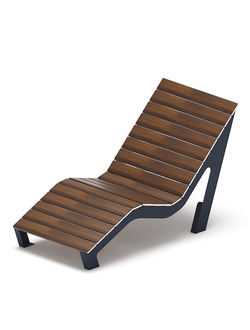 Шезлонг парковый - МФ 42.03.01-10 (Темный дуб)