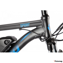 Электровелосипед INTRO Sport (Серо-зеленый)