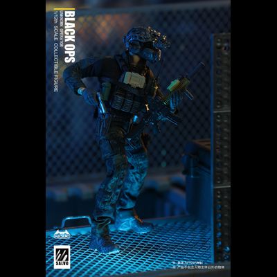 Боец спецназа - Коллекционная фигурка 1/12 SCALE Black Ops (SA01) - HASUKI