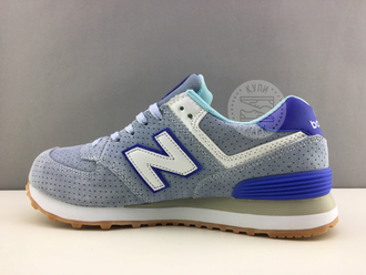 New Balance 574 Голубые в точку женские (36-41) Арт. 151MA