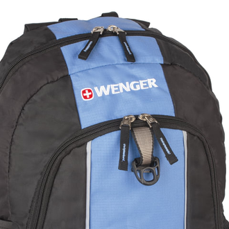 Рюкзак WENGER, универсальный, черно-голубой, 20 л, 32х14х45 см, 17222315