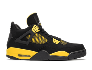 Air jordan 4 black yellow store