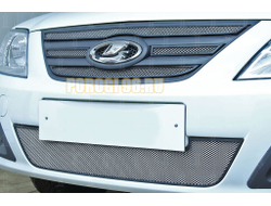 Защита радиатора для Lada Largus 2019-2021 (4 части) chrome верх