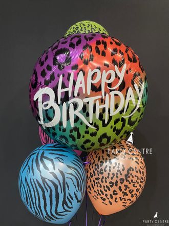 Набор шаров “Happy birthday” сафари