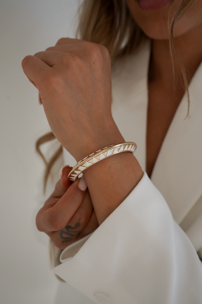 Браслет "Вечеринка в белом" эмаль A&C (Норвегия)