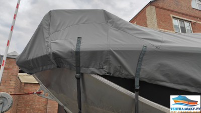 Тент на лодку ВОЛЖАНКА 5.0 FISH- 2020 (с леерами на носу)