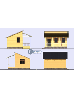 Д-06 ДАЧНЫЙ ДОМ ИЗ БРУСА: ГАБАРИТНЫЕ РАЗМЕРЫ: (6Х6М), ОБЩАЯ ПЛОЩАДЬ: 36М²