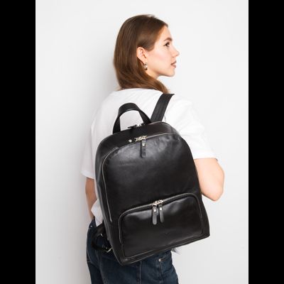 Женский кожаный рюкзак Vicenza Premium black (арт. 
3105-51)