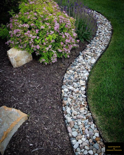 цветной декоративный щебень