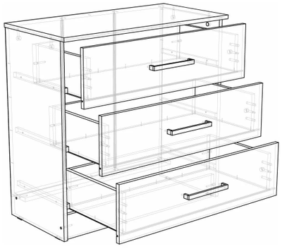 ЛДСП Комод АДЕЛЬ наполнение
