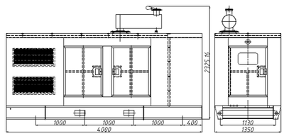 Индустриальный дизель генератор WPG206L8 150 кВт